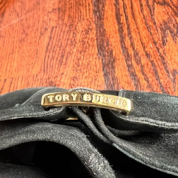 Tory Burch  Black Suede Booties - sz 7.5 - Picture 14 of 14